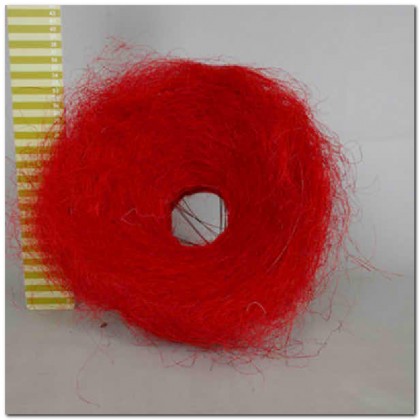 PORTA BOUQUET SISAL D30CM (ROJO)