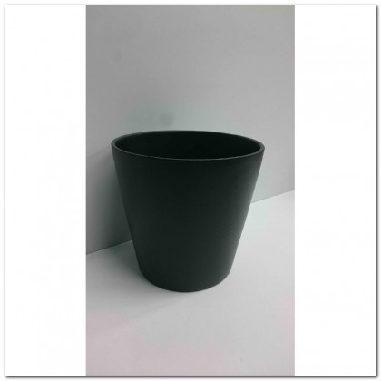 MACETA CERAMICA DIM.18 (NEGRO)