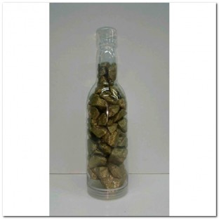 PIEDRA GLITTER DECO ROCKS 15-30MM.650ML.GOLD