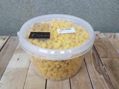 PIEDRA MARBLES 7-15MM 2,5L AMARILLO.