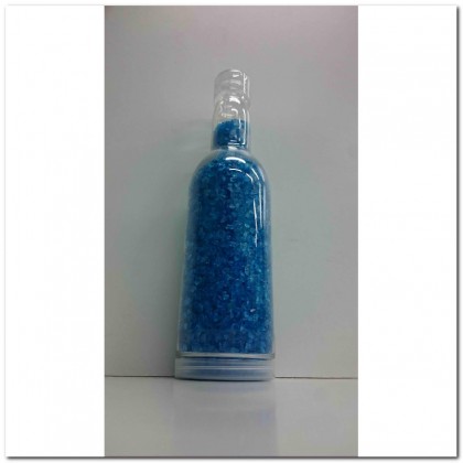 PIEDRA GLASS NUGGETS 2-4MM 650ML AZUL.