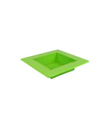 BASE ZINC VIGO 24X 24X H5CM VERDE