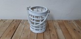 BOWL LANTERN CYLINDER WHITE 21H16Ø