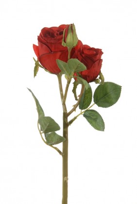 BRANCHE ROSE 40 CM ROUGE