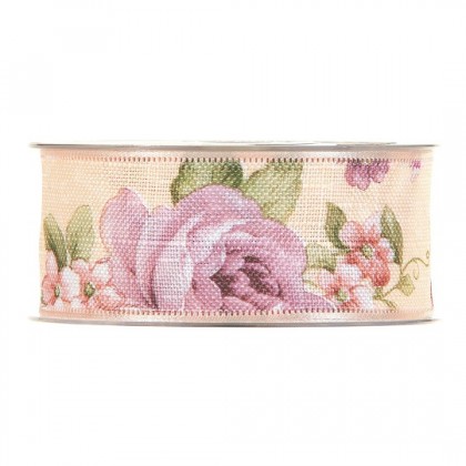 CINTA NASTRO FLORAL 40MMX15MT CREAM