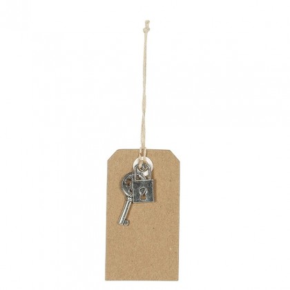 TARJETA CARTON TAG W/LOCK&KEY (6PCS) 4,5CMX8