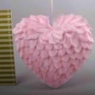 CORAZON PLUMAS D:24 ROSA.