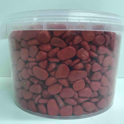 PIEDRA MARBLES 7-15MM 2,5L ROJO.