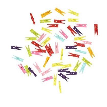 PINZAS COLORES 30MM X100 UNI