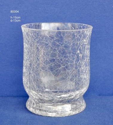 CRISTAL CRAQUELE H:15CM Ø13