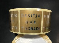 ETIQUETAS DESITJO QUE T'AGRADI ORO 500UNI