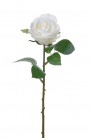 ROSE 42CM BLANC