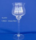 CRISTAL CANDELABRO COPA H:45