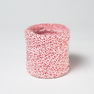 BOBINA RAFIA CORAZONES 200M (ROJO/BLANCO)