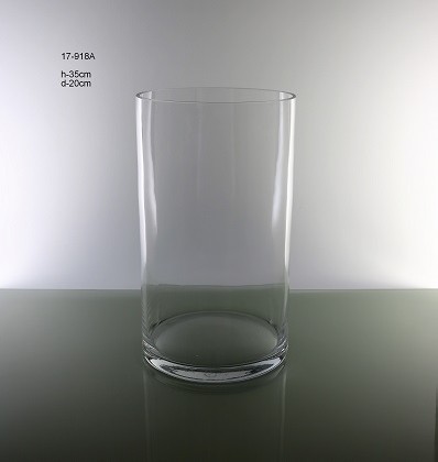 CRISTAL CILINDRO H:35CM Ø:20