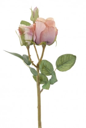 BRANCHE ROSE 40 CM VIEUX ROSE