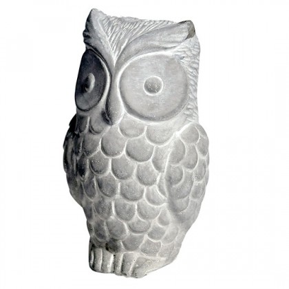 BUHO DEKO OWL GREY L9W8H15