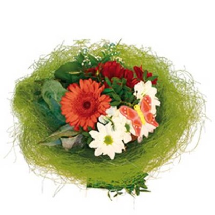 PORTA BOUQUET SISAL Ø36 VERDE