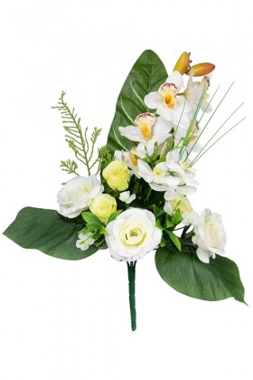 PIQUET ROSA/CYMBIDIUM 50CM BL/VERDE