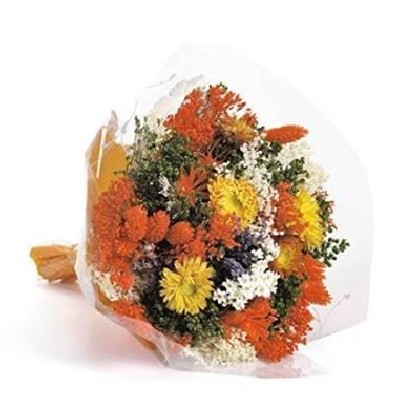 BOUQUET FLOWERS FANTASY ORANGE