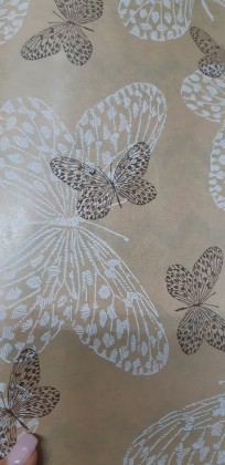 BOBINA PAPEL ECOLOGICO MARIPOSA 70CM X 100M BL/MARRON