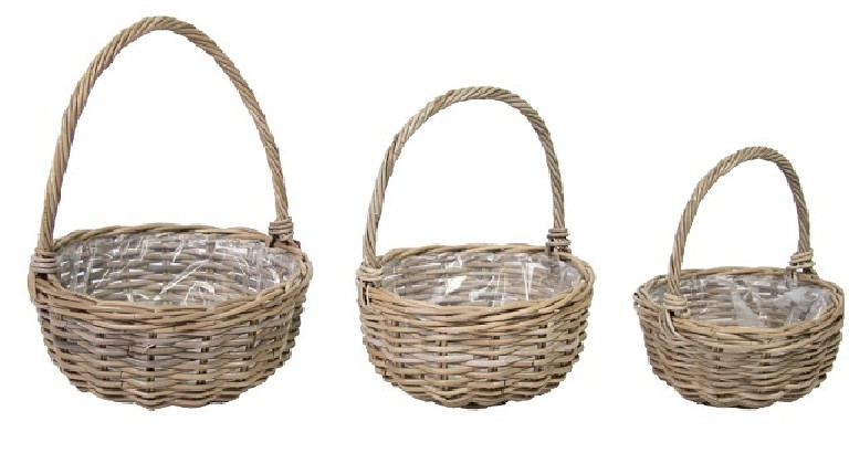 MIMBRE AROUND BASKET NATURAL Ø45H18/50