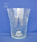 CRISTAL MACETA CRAQUELLE H:17CM Ø:14
