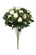 ROSE PIQUET H49CM BLANC