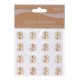 STICKERS NUMERO 3 MADERA NATURAL(16 UNI)