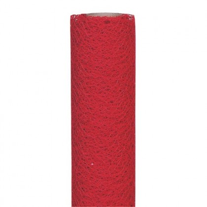 BOBINA TELA PARADISE 70CMX5MT ROJO