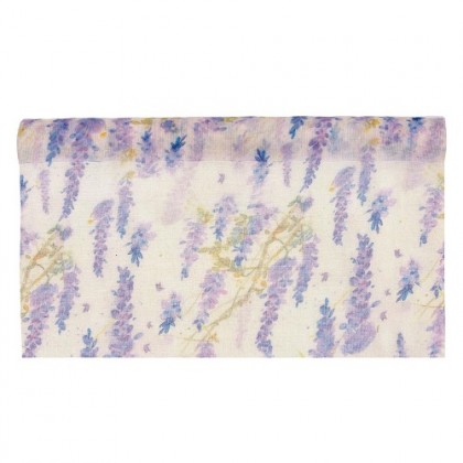 CINTA ROTOLO PURPLE FLOWERS CM48X5MT