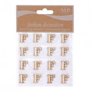 STICKERS LETRA F 10CMX10CM MADERA NATURAL(16 UNI)