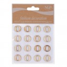 STICKERS LETRA O 10CMX10CM MADERA NATURAL(16 UNI)