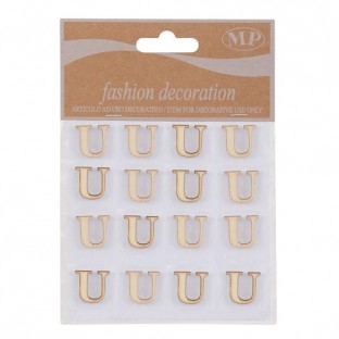 STICKERS LETRA U 10CMX10CM MADERA NATURAL(16 UNI)