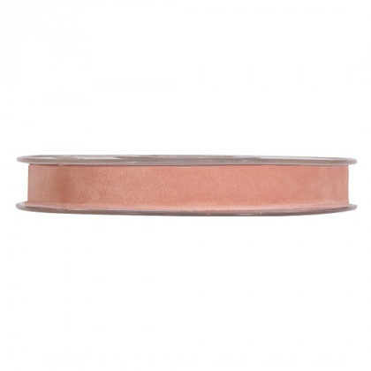 CINTA DOUBLE VELVET 15MMX7MT SALMON