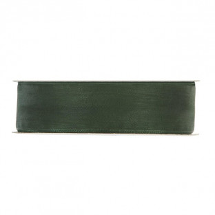 CINTA ORGANZA MM25X50MT VERDE OSCURO