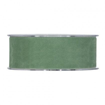 CINTA DOUBLE VELVET 40MMX7MT COBALT GREEN