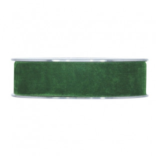 CINTA DOUBLE VELVET 25MMX7MT VERDE