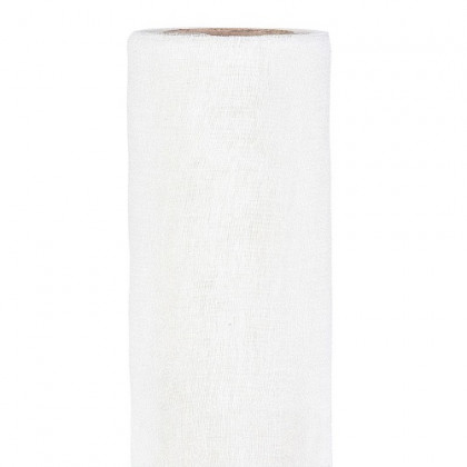 BOBINA TELA ALGODON 70CMX5MT BLANCA