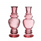 BOTELLA VENICE CRISTAL ROSA 2 ASS. Ø:5,7-15.5CM