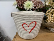 MACETA COTTON CORAZON 21X17X15