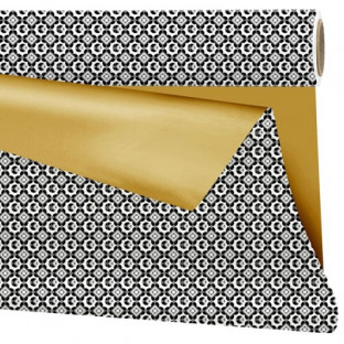 BOBINA OPACO ORO/NEGRO 100CM X 25M