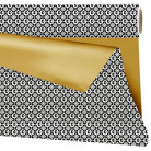 BOBINA OPACO ORO/NEGRO 100CM X 25M