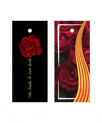 TARJETAS ROSA SENYERA 9,5x4CMX50UNI