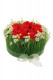 COMPOSITION ROSES + HERBES 20CM