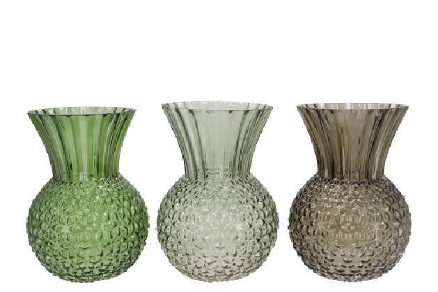 CRISTAL GREEN MIX Ø20X27CM