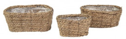 MIMBRE AROUND OVAL BASKET NATURAL L30Ø20H13