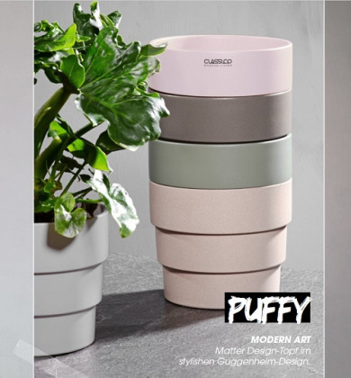CERÁMICA PUFFY TAUPE Ø22H18,5