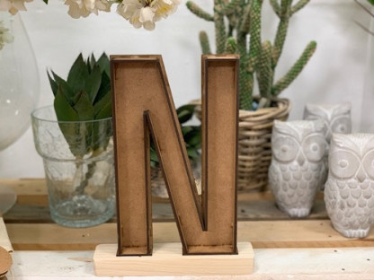 LETRA MADERA N