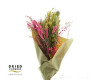 BOUQUET DRY ROSA 55CM